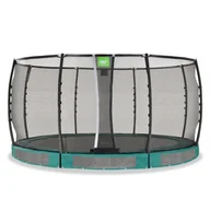 Trampoliny - Exit Trampolina naziemna Allure Premium ø427cm zielona - miniaturka - grafika 1