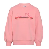 Bluzy dla dziewczynek - Bluza dziewczęca DIADORA JG.SWEATSHIRT CREW 5PALLE - miniaturka - grafika 1