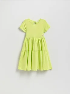 Reserved - Sukienka z wycięciem na plecach - zielony - Sukienki i spódniczki dla dziewczynek - miniaturka - grafika 1