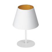 Lampy stojące - Luminex Arden 3457 Lampa stołowa lampka 1x60W E27 biały/złoty - miniaturka - grafika 1