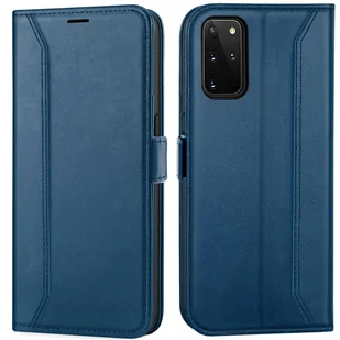 Etui na telefon komórkowy Samsung Galaxy S20 Plus składane etui z klapką, niebieskie - Etui i futerały do telefonów - miniaturka - grafika 1