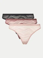 Majtki damskie - Calvin Klein Underwear Komplet 3 par fig klasycznych Bikini 3Pk 000QD5203E Kolorowy - miniaturka - grafika 1