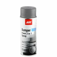 Chemia warsztatowa - APP Bumper Paint Spray 400ml Szary - lakier strukturalny do tworzyw sztucznych - miniaturka - grafika 1