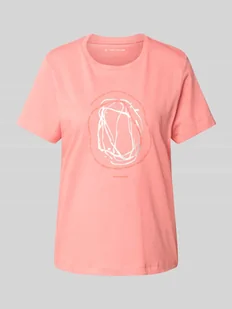 T-shirt o kroju regular fit z czystej bawełny - Koszulki i topy damskie - miniaturka - grafika 1
