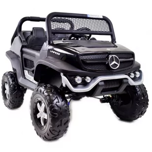 Import SUPER-TOYS MERCEDES BENZ UNIMOG 4X4,12V14AH AMORTYZATORY MIĘKKIE KOŁA,MIĘKKIE SIEDZENIE SUPER OPCJA/UNIMOG UNIMOG-CZARNY - Pojazdy elektryczne dla dzieci - miniaturka - grafika 1