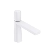 Baterie umywalkowe - Bateria Umywalkowa Niska Wh-313 Biała - miniaturka - grafika 1