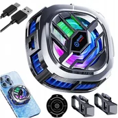 Pozostałe akcesoria do telefonów - WENTYLATOR RADIATOR DO CHŁODZENIA TELEFONU SMARTFONA CHŁODZENIE MAGNETYCZNE - miniaturka - grafika 1