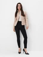 Kurtki damskie - Mohito - Pikowana beżowa kurtka - kremowy - miniaturka - grafika 1