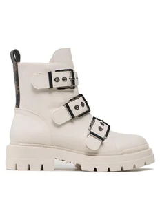 Guess Botki FL7OBI LEA10 Écru - Botki damskie - miniaturka - grafika 1