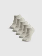Skarpetki damskie - 4F Skarpetki stopki (5-pack) damskie - szare 39-42 - miniaturka - grafika 1