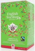 Herbata - ENGLISH TEA SHOP ORGANIC HERBATA ZIELONA Z GRANATEM I PŁATKAMI RÓŻY FAIR TRADE BIO (20 x 2 g) 40 g - miniaturka - grafika 1