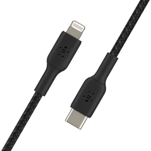 Belkin Kabel Boost Charge Braided USB-C do Lightning 2m, czarny 745883788804 - Kable USB - miniaturka - grafika 4
