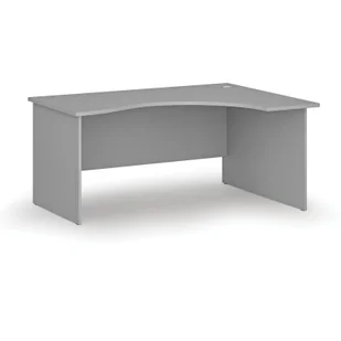 Biurko narożne PRIMO GRAY, 1600 x 1200 mm, prawe, szare - Biurka - miniaturka - grafika 1