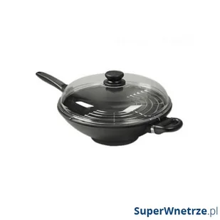 Patelnia WOK tytanowy 32 cm/11 cm + pokrywa, indukcja - SKK kod: SK IN2761 + Sprawdź na SuperWnetrze.pl - Patelnie - miniaturka - grafika 1
