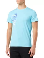 Koszulki męskie - 4F Koszulka męska, Turkusowy, M - miniaturka - grafika 1