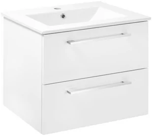 Szafka z umywalką 60 PEŁEN POŁYSK cichy domyk - Szafki łazienkowe - miniaturka - grafika 1