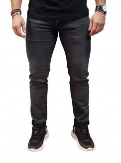 PEPE JEANS SPODNIE JEANSOWE MĘSKIE SZARE 33/32 W_A TLA