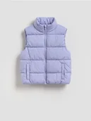 Kurtki i płaszcze dla dziewczynek - Reserved - Pikowana kamizelka - niebieski - miniaturka - grafika 1