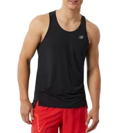 Koszulki sportowe męskie - Koszulka New Balance MT23220BK - czarna - miniaturka - grafika 1