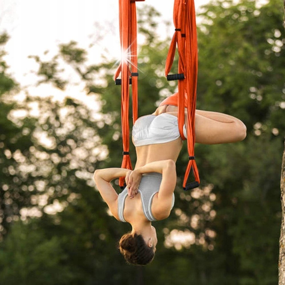 Hamak do Jogi Antygrawitacyjnej 6 Uchwytów Aerial Joga Chusta Akrobatyczna