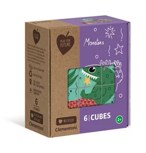 Clementoni układanka klockowa Monsters - Układanki dla dzieci - miniaturka - grafika 1