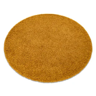 Dywan SOFFI koło shaggy 5cm złoty żółty koło 160 cm - Dywany - miniaturka - grafika 1