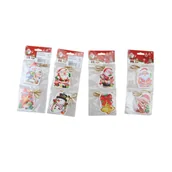 Ozdoby bożonarodzeniowe - Zestaw zawieszek prezentowych 8 sztuk 7 x 5 cm mix - miniaturka - grafika 1