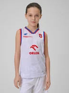 Koszulki dla chłopców - 4F Koszulka meczowa replika domowa z sezonu 2025/26 dziecięca 4F x Wisła Kraków - biała 98/104 - miniaturka - grafika 1