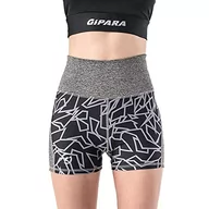Legginsy - GIPARA FITNESS Legginsy damskie sportowe, szare, melanżowe, L - miniaturka - grafika 1