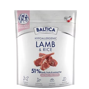 Baltica Monoprotien Adult Lamb Rice M 1 kg - Sucha karma dla psów - miniaturka - grafika 1