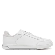 Sneakersy męskie - Sneakersy Calvin Klein Low Top Lace Up Lth Mono HM0HM01756 Biały - miniaturka - grafika 1