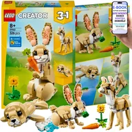 Klocki - LEGO® Króliczek 3w1 (31162) – Urocze Zwierzaki: Królik, Lama, Foka – IDEALNY ZESTAW PREZENTOWY DLA DZIECI + EBOOK-2 - miniaturka - grafika 1