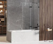 Parawany nawannowe - Parawan Nawannowy 100X150 Lewy New Trendy Avexa Black Exk-1982 - miniaturka - grafika 1