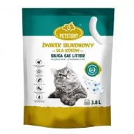 Żwirek dla kotów - Petstory Żwirek silikonowy dla kota 2.5 l - miniaturka - grafika 1