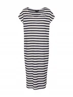 Sukienki - SELECTED FEMME SUKIENKA W PASKI PROSTA CASUAL Z LNEM M JSK - miniaturka - grafika 1