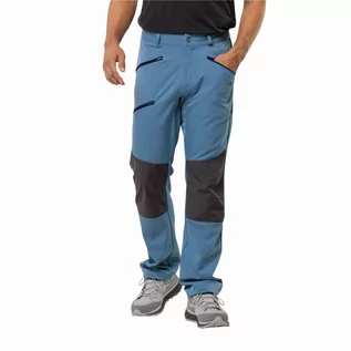 Spodnie sportowe męskie - Męskie spodnie trekkingowe Jack Wolfskin HIKING ALPINE PANTS M elemental blue - 58 - grafika 1
