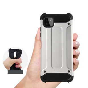 Hybrid Armor pancerne hybrydowe etui pokrowiec Samsung Galaxy A22 5G czarny - Etui i futerały do telefonów - miniaturka - grafika 5