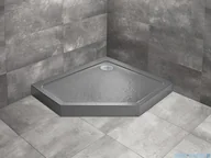 Brodziki prysznicowe - Radaway Doros Pt E Compact Stone brodzik pięciokątny 100x80x11,5cm prawy antracyt SDRPTP1080-05-64SR | - miniaturka - grafika 1