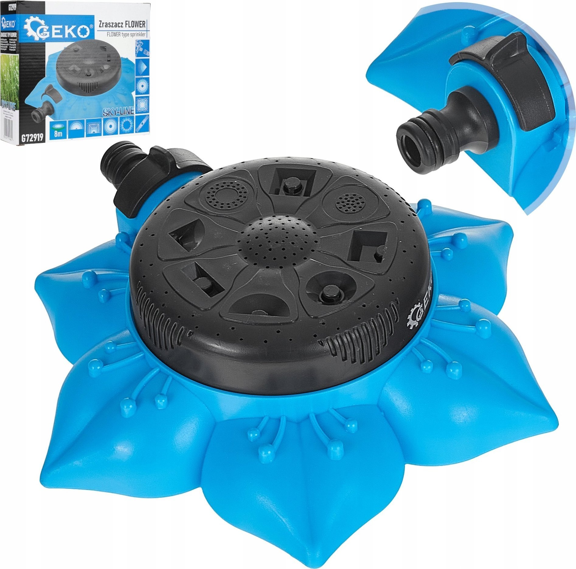 Zraszacz FLOWER 8-funkcji SKY-LINE 48