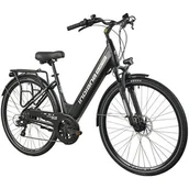 Rowery elektryczne - Rower elektryczny INDIANA E-Trekking 3.0 D18 28 cali Czarny - miniaturka - grafika 1