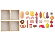 Zabawki AGD - Lupilu Zestaw drewnianych akcesoriów do sklepu do zabawy Skrzynki z artykułami spożywczymi - miniaturka - grafika 1