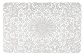 Obrusy i serwetki - Uniglob Uniglob Podkładka pod talerz Lace biała 45x30 - miniaturka - grafika 1