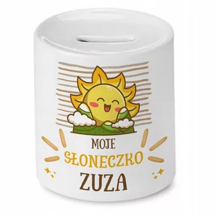 Skarbonka 330 ml Dla Zuzy Córki Dziecka Prezent z Nadrukiem ze Zdjęciem - Skarbonki - miniaturka - grafika 1