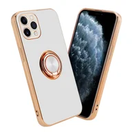 Uchwyty samochodowe do telefonów - Etui ochronne Cadorabo do Apple iPhone 11 PRO w kolorze białym Etui ochronne na aparat magnetyczny uchwyt samochodowy - miniaturka - grafika 1
