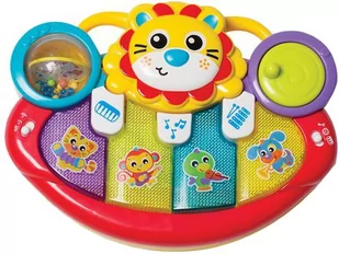 Playgro Wielofunkcyjny muzyczny instrument Lew 6385508 - Zabawki interaktywne dla dzieci - miniaturka - grafika 1