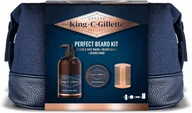 Kosmetyki i akcesoria do pielęgnacji brody - GILLETTE King C. MEN Zestaw do golenia brody + EKSLUZYWNA KOSMETYCZKA - miniaturka - grafika 1