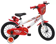 Rowery - Denver 14" Teen Monster Ref. 2244 rower dziecięcy, biały/czerwony/czarny - miniaturka - grafika 1