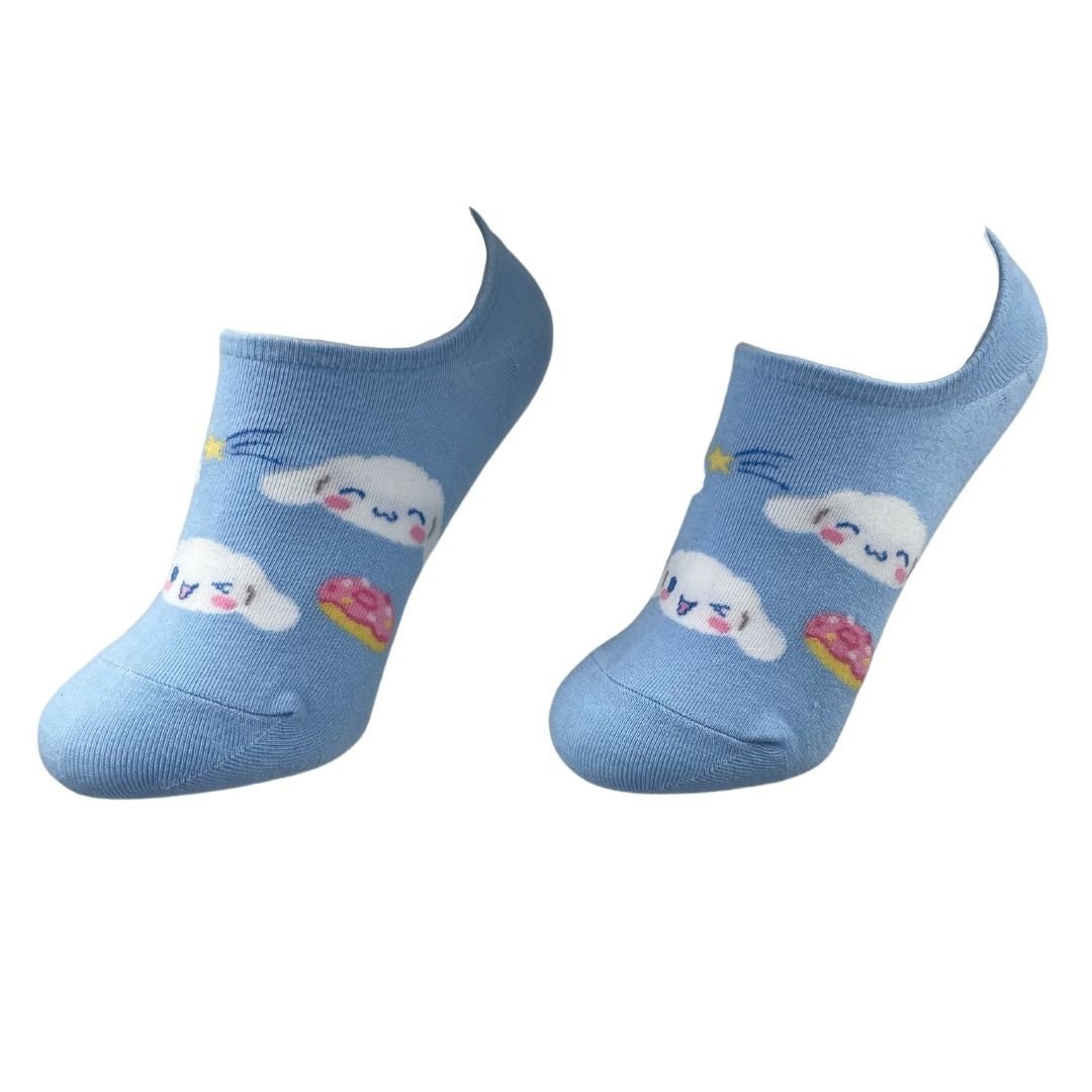 Skarpetki Bawełniane Stopki Błękitne Cinnamoroll Damskie 36-40