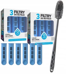 Filtr do butelki Dafi Soft Solid niebieski 6 szt + szczoteczka do mycia - Wkłady filtrujące Filtr do butelki Dafi Soft Solid niebieski 6 szt + szczoteczka do mycia - Wkłady filtrujące - miniaturka - grafika 1