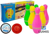 Zabawki i gry sportowe - Kręgle Dla Dzieci gra Kolorowe 6 kręgli + Kula - miniaturka - grafika 1